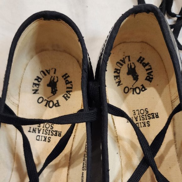 Polo Ralph Lauren | Patent Leather Lace Up Ballet Flats - Picture 3 of 6